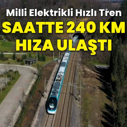 Saatte 240 kilometre hıza ulaştı
