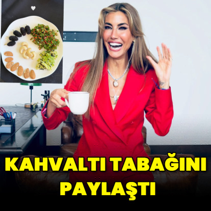 Kahvaltı tabağını paylaştı
