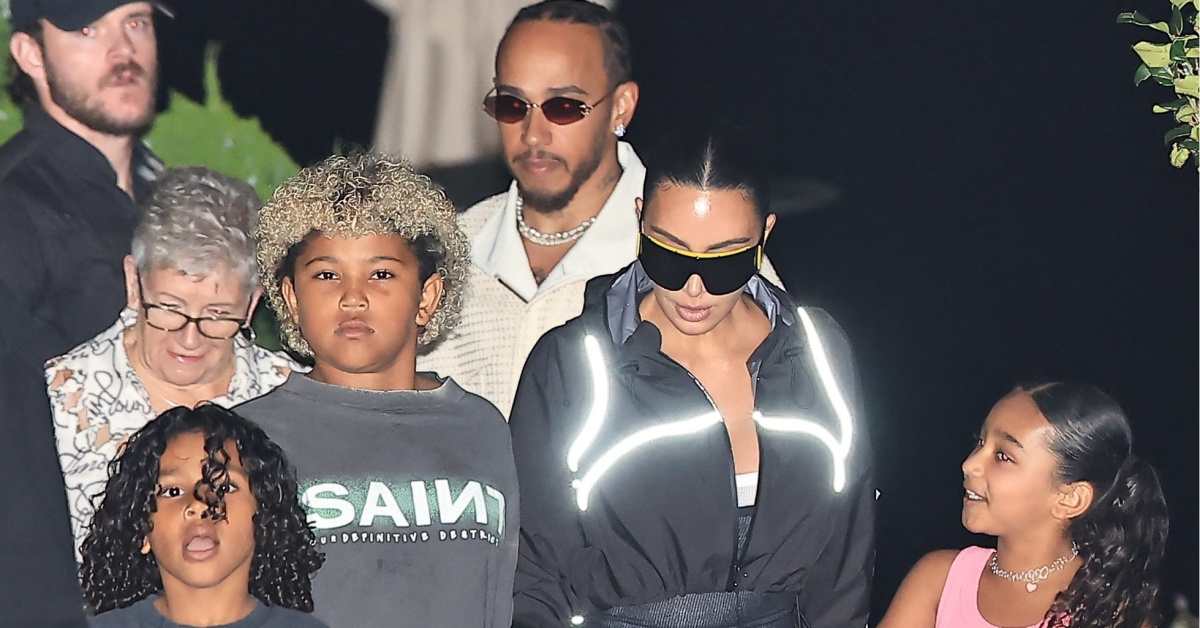 Kim Kardashian ve Lewis Hamilton'ın Aile Yemeği Görüntüsü