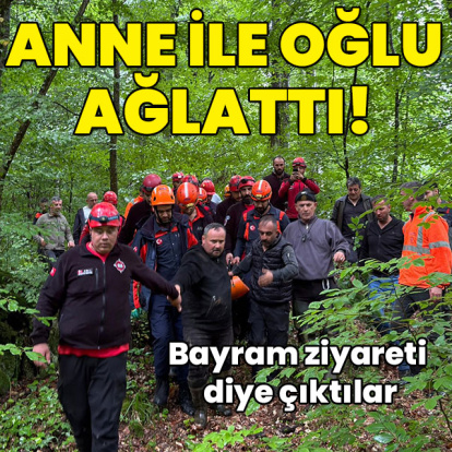 Bayram ziyareti diye çıktılar... Anne ile oğlu ağlattı!