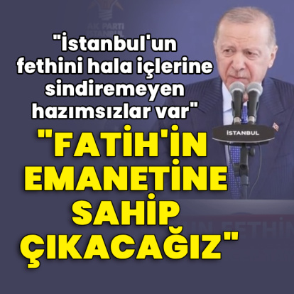 Cumhurbaşkanı Erdoğan'dan açıklamalar