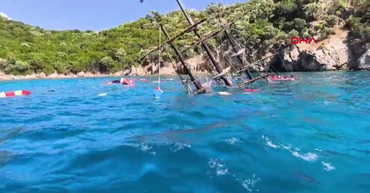 Marmaris'tetur teknesi battı! Sahil Güvenlik ekipleri sevk edildi