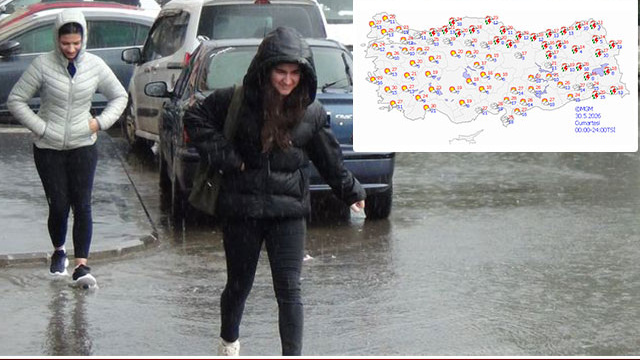 3 bölgede sağanak var! Bugün hava nasıl olacak?