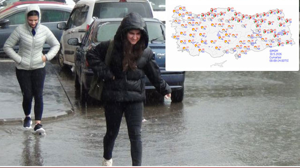 3 bölgede sağanak var! Bugün hava nasıl olacak?