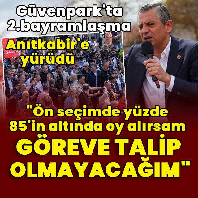 "Kurultaydan korkmuyorum ön seçim de istiyorum"