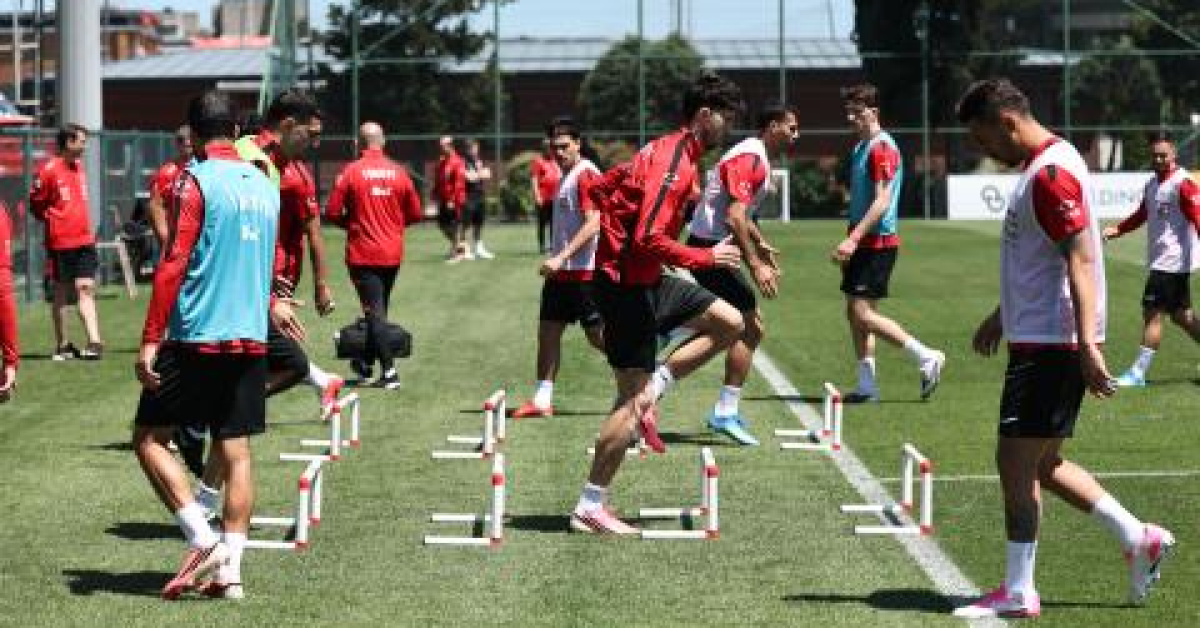 Takım Milli Futbol'un Kuzey Makedonya Maçı Hazırlığı