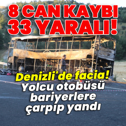Bariyerlere çarptı! 8 ölü, 33 yaralı...