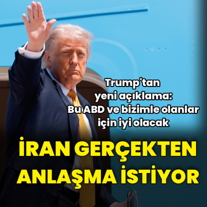 Trump: İran gerçekten anlaşma yapmak istiyor