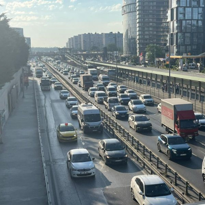 Bayram sonrası yoğun trafik