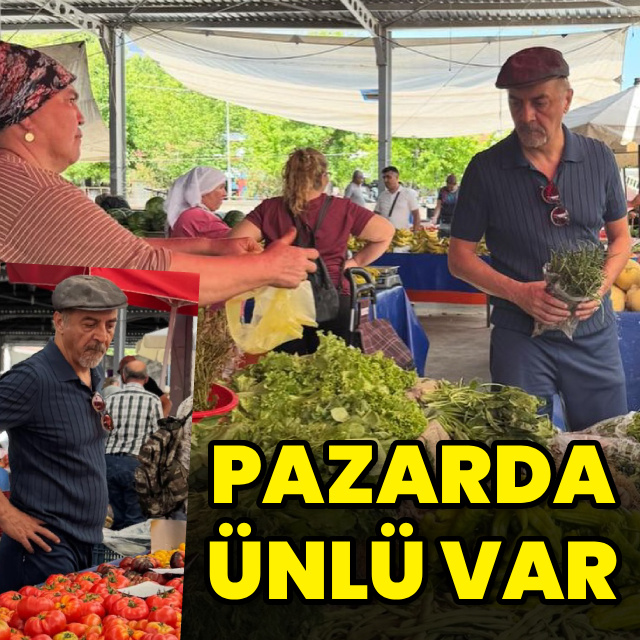 Yılmaz Erdoğan'ın pazar alışverişi