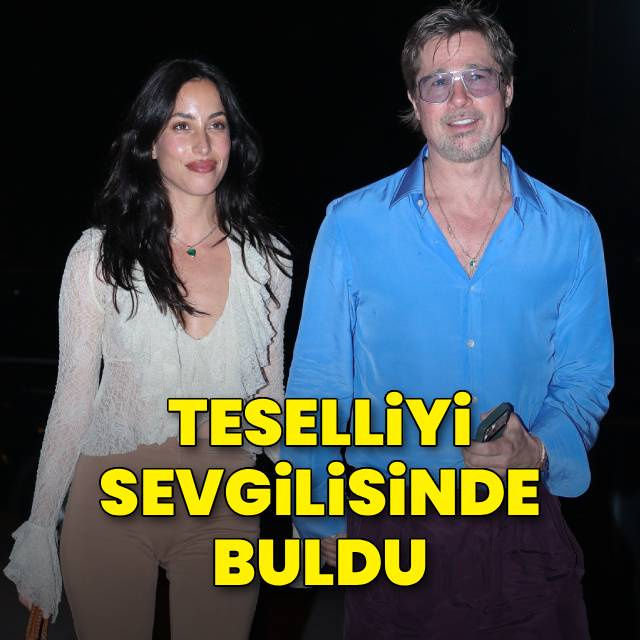 Brad Pitt'in keyfi yerinde!