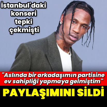 Travis Scott'tan açıklama