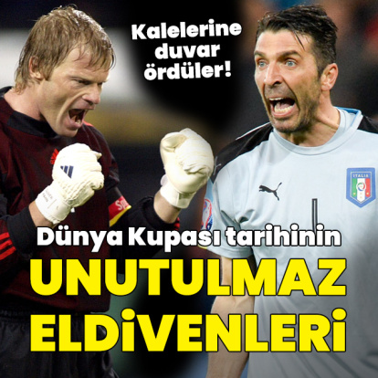 Dünya Kupası'nın unutulmaz eldivenleri!