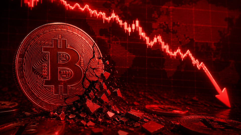 Bitcoin'de sert düşüş
