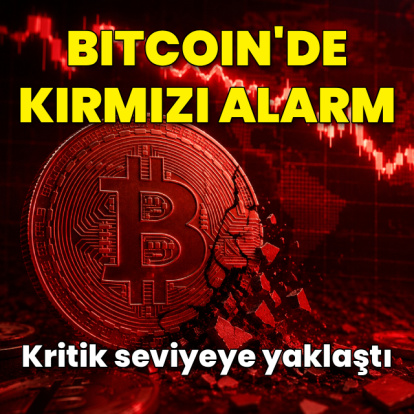Bitcoin'de sert düşüş