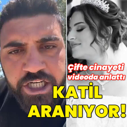 Çifte cinayeti videoda itiraf etti! Her yerde aranıyor!