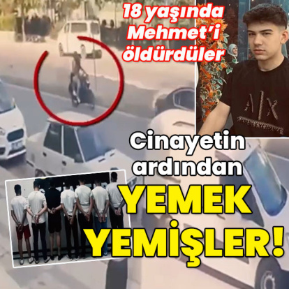 Cinayeti işledikten sonra yemek yemişler