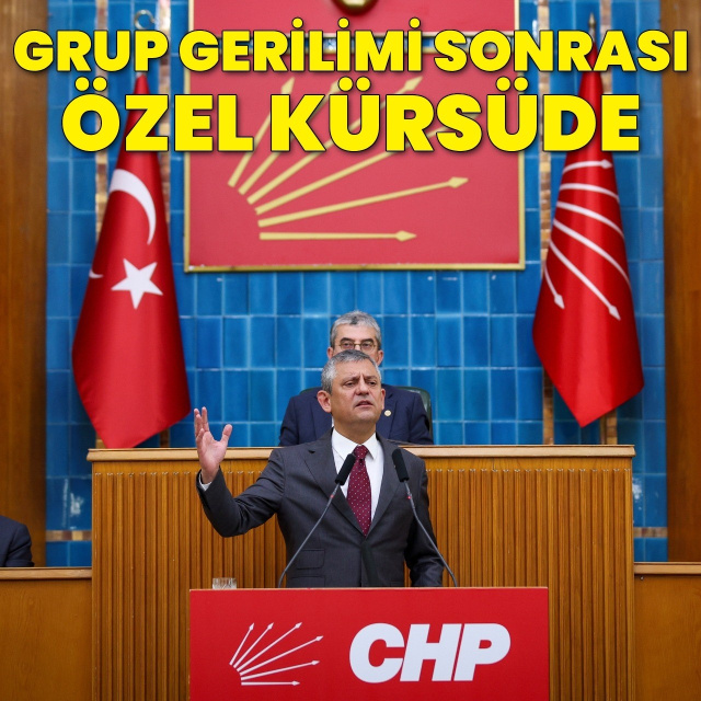 Grup gerilimi sonrası Özel kürsüde