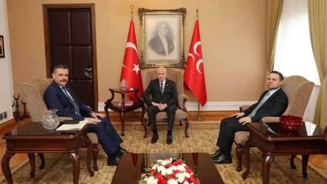 Bakanlardan Bahçeli'ye ziyaret
