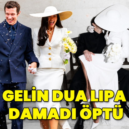 Gelin Dua Lipa damadı öptü