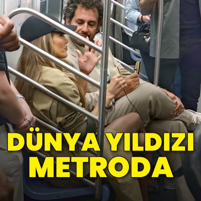 Metroda ünlü var!