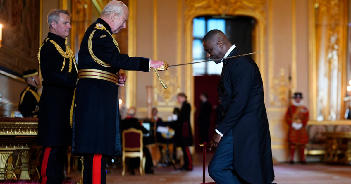 Idris Elba, Kral Charles'tan Şövalye Ünvanını Aldı