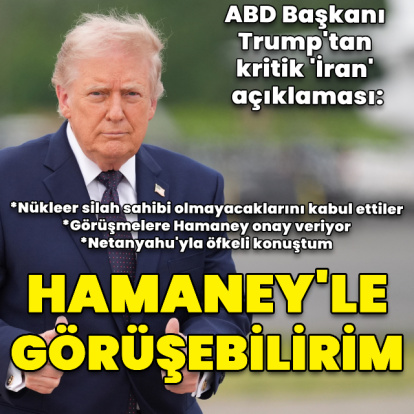 ABD Başkanı Trump: İran nükleer silah sahibi olmamayı kabul etti
