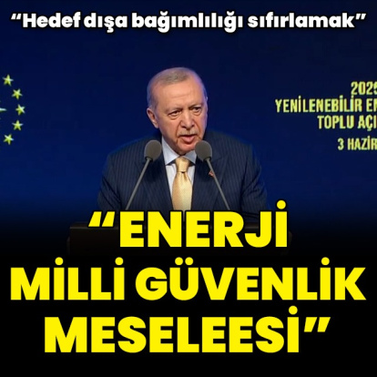 Cumhurbaşkanı Erdoğan: Enerji arz güvenliği milli güvenlik meselesidir