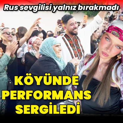 Köyünde konser verdi