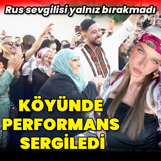 Köyünde konser verdi