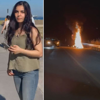 Kazanın ardından motosikleti alev aldı... 25 yaşında hayata veda!