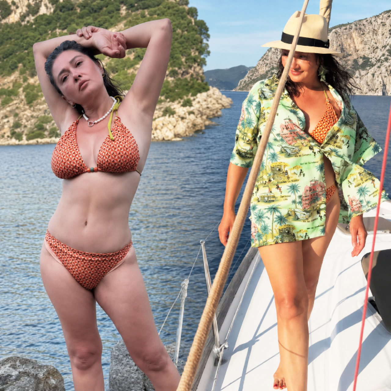 Nurgül Yeşilçay'ın tatil modu