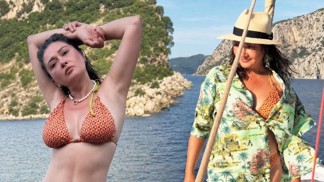 Nurgül Yeşilçay'ın tatil modu