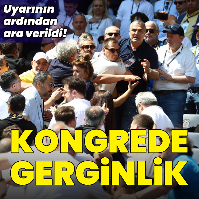 Fenerbahçe'de kongrede gerginlik!
