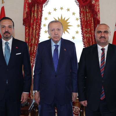 Cumhurbaşkanı Erdoğan, Kerkük Valisi ile görüştü