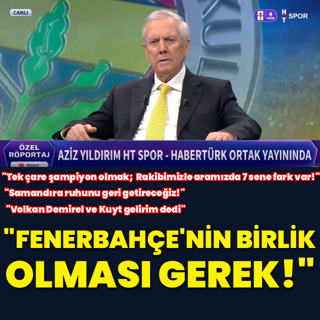 "Tek çare şampiyon yapmak!"
