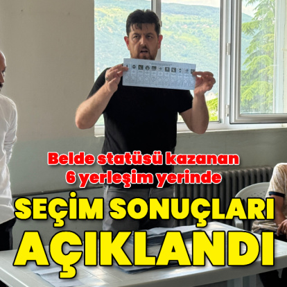 6 beldede sandık başına gidildi