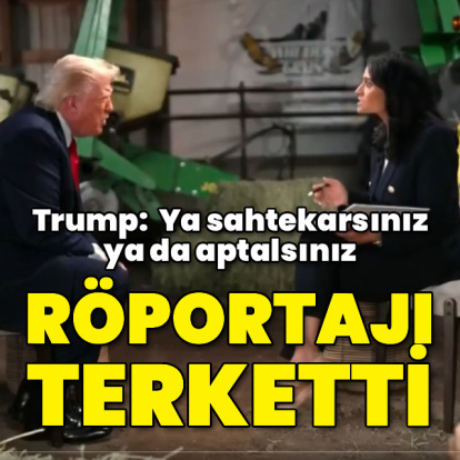 Trump, röportajı yarıda bıraktı