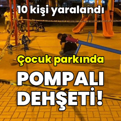 Çocuk parkında pompalı dehşeti! 10 yaralı