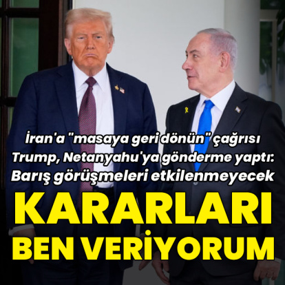 Trump: Kararları ben veriyorum