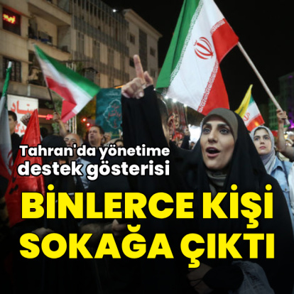 Tahran'da yönetime destek gösterisi