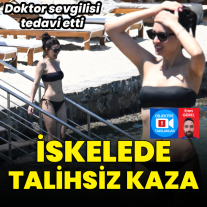 İskelede talihsiz kaza