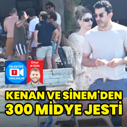 Kenan ve Sinem'den midye jesti