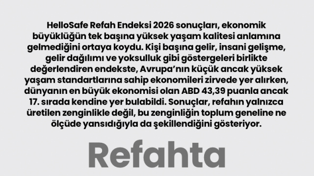 Refahta Avrupa zirvede ABD geride