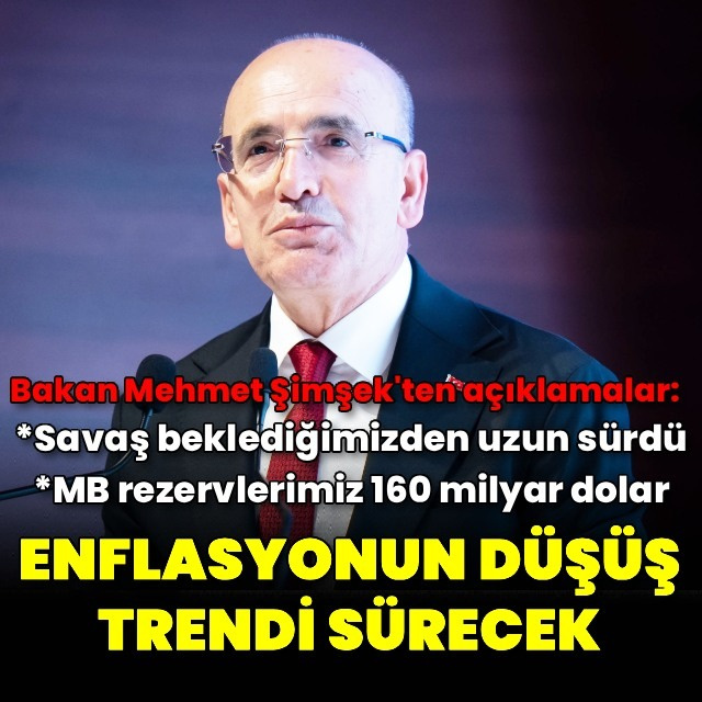 Bakan Şimşek'ten enflasyon mesajı