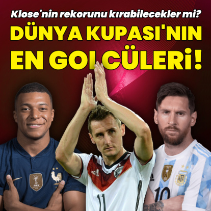 İşte Dünya Kupası'nın en golcüleri!