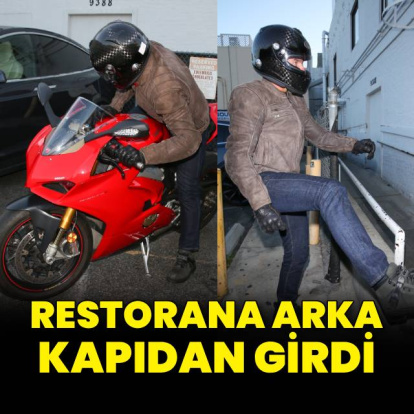 Restorana arka kapıdan girdi