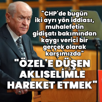 MHP lideri Bahçeli'den açıklamalar