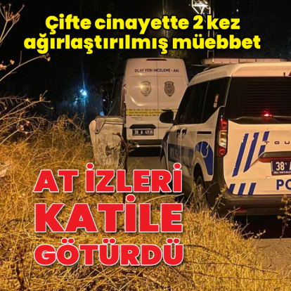 At izleri katile götürdü