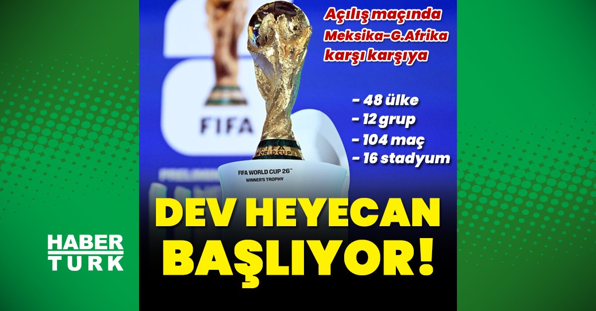 2026 FIFA Dünya Kupası'nda heyecan başlıyor!